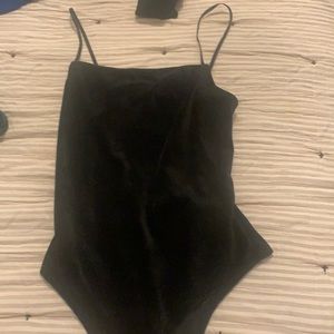 NWT BLACK VELVET BODYSUIT